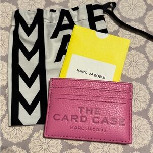 Marc Jacobs The Card Case Leather in Bow Pink